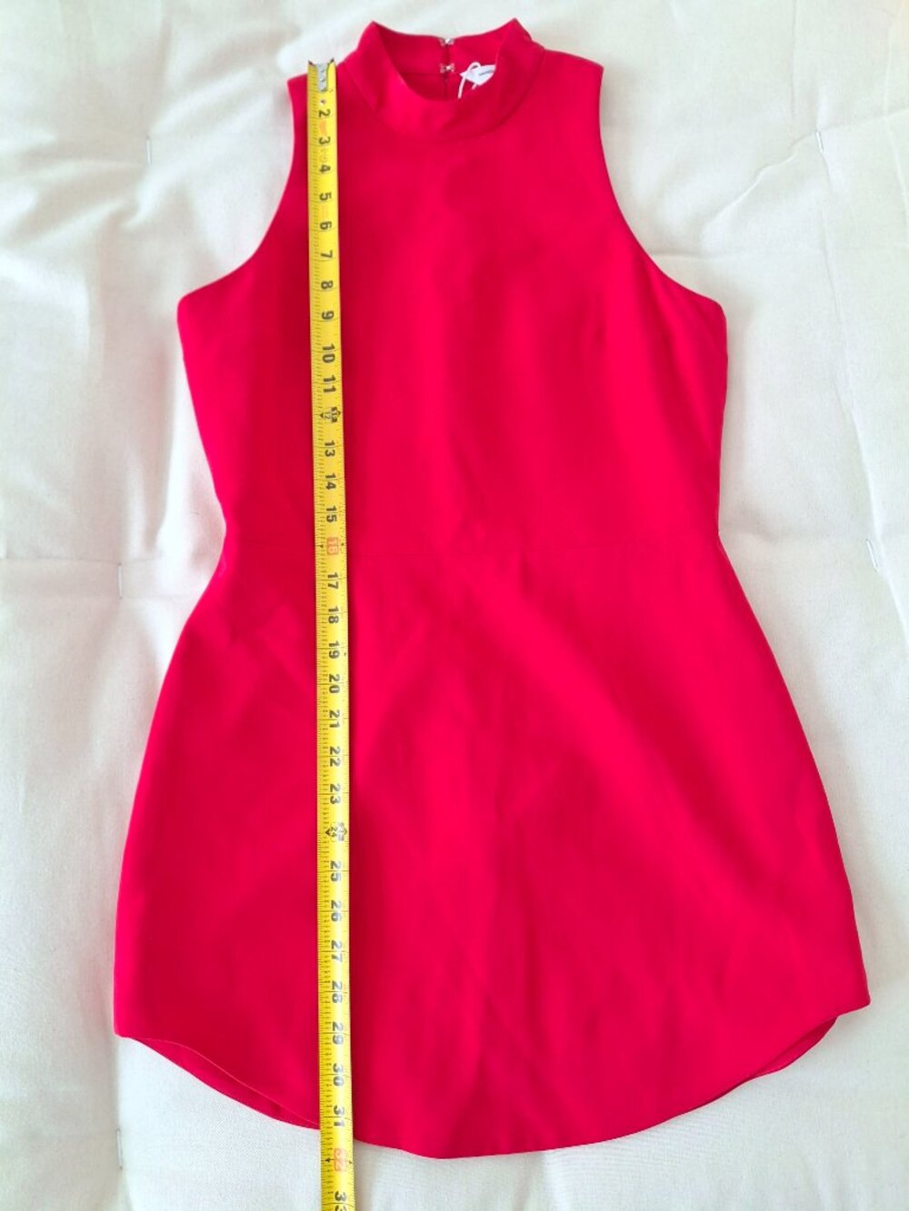 (New) Amanda Uprichard – Marshall Mini Dress (Red) Women's Medium - Picture 5 of 16